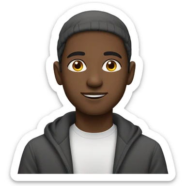 white young Muslim man sticker