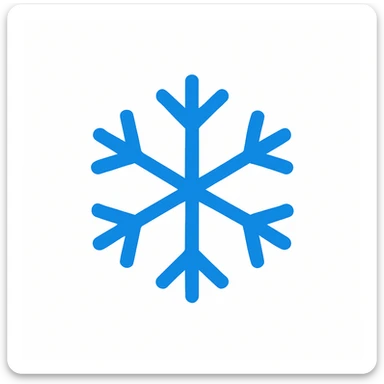 blue snowflake emoji sticker