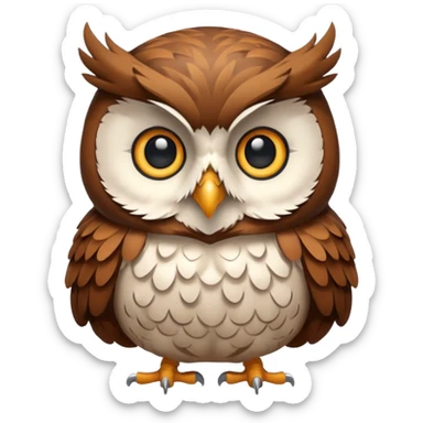 pension mascot owl sticker