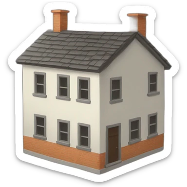 broken-house sticker