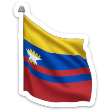 Flag of the state Zulia, Venezuela sticker
