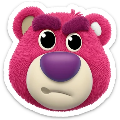 Lotso cartoon mal humorado sticker