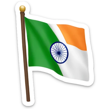 an indian flag  sticker