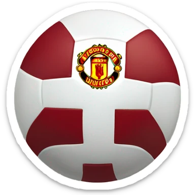 crossed manchester united logo sticker