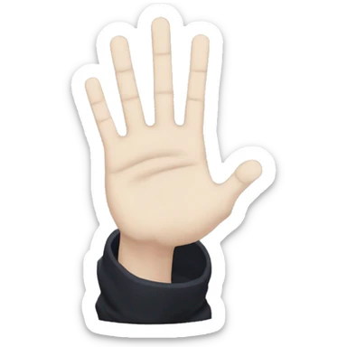 Jujutsu kaisen gojo hand sign sticker