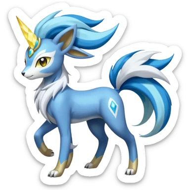 Meloetta-Manectric-Suicune-Cobalion-fusion sticker