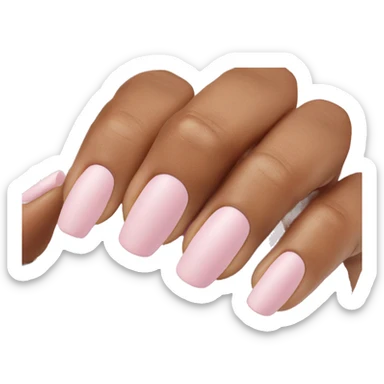 soft pink nails sticker