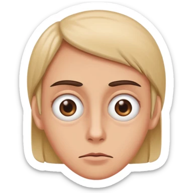 Rolling eyes with a blunt sticker