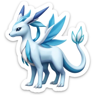 Lugia-suicune-Glaceon-hybrid, full body sticker