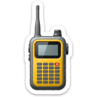 Walkie talk sticker