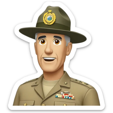 R Lee ermey sticker