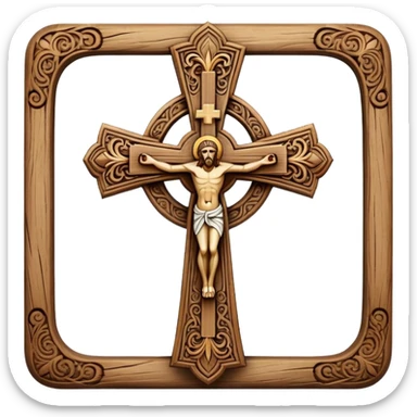 A holy cross sticker