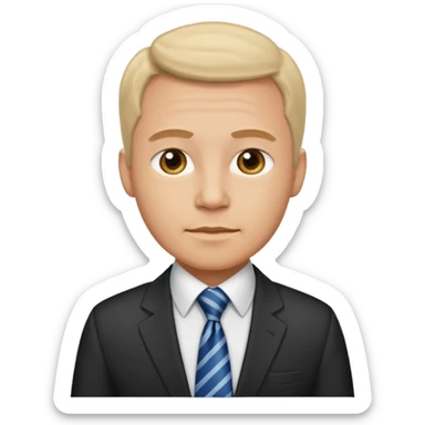 AN UNCLE with a tie in business clothes sticker