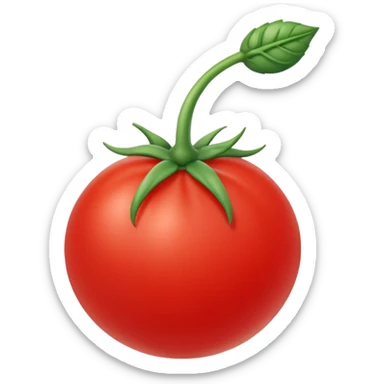 tomato shaped mouse cursor sticker