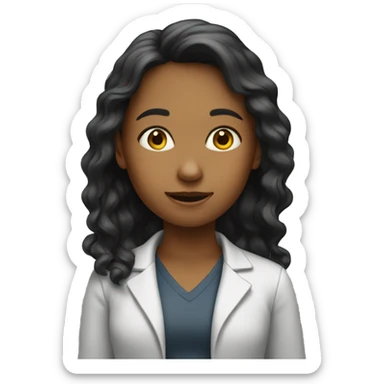 experiment. girl sticker