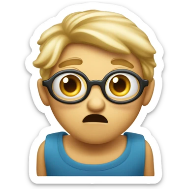 Confused and flabbergasted  sticker