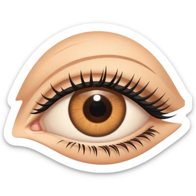 juste un oeil 👁️ mais fermé sticker