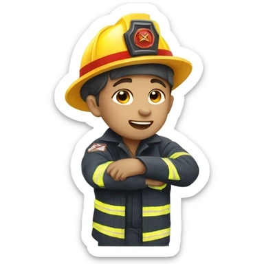 Fireman resuscitates kid sticker