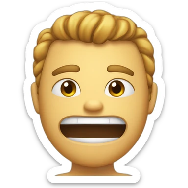 emoji bully pointint a the screen sticker