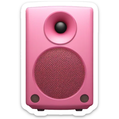 Rose pink speakers  sticker