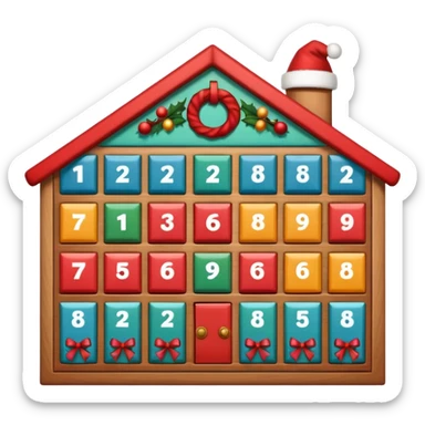 advent calendar sticker