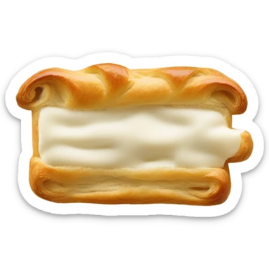 Rectangular cream cheese danish  sticker