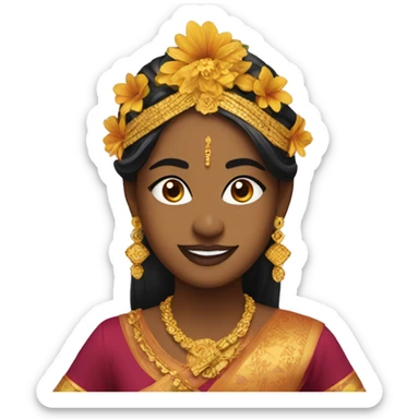 sri lankan traditional dancer sticker