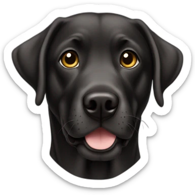 Labrador negro sticker