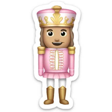 Light pink nutcracker sticker