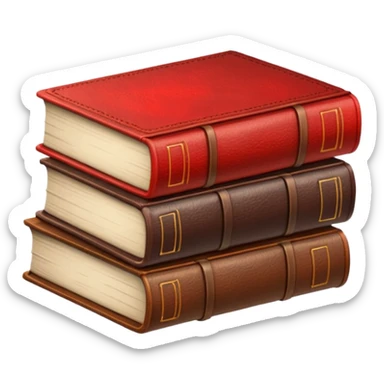 read books in red letters sticker