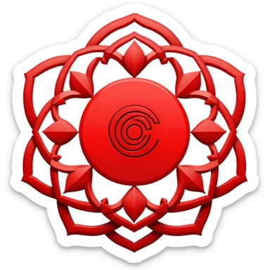 Root chakra symbol sticker