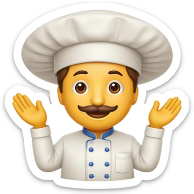 Hazme un emoji de un sombrero de chef sticker