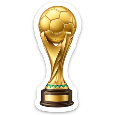 world cup trophy sticker