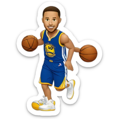 Steph curry player sticker