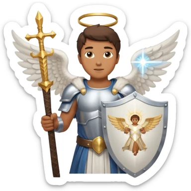 - 🛡️ Shield – symbolizing protection
- ⚔️ Sword – representing spiritual warfare
- 👼 Angel – the heavenly messenger
- ✨ Sparkles – highlighting his glory sticker