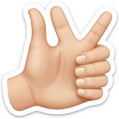 A dainty thumbs up sticker