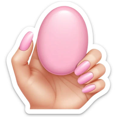 baby pink nails sticker