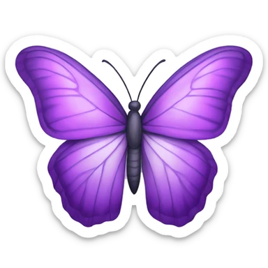 Mariposa de color morado claro  sticker