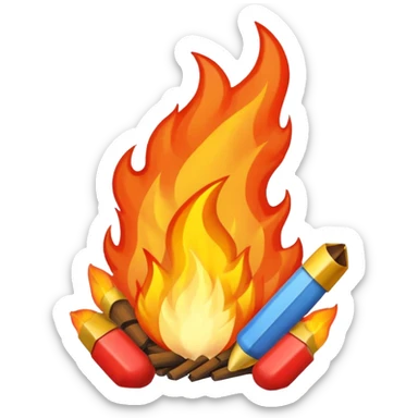 fire starter sticker