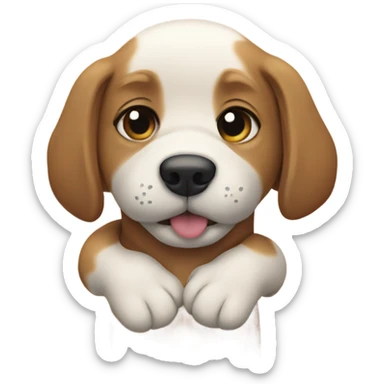 Dogs huggibg eachother sticker