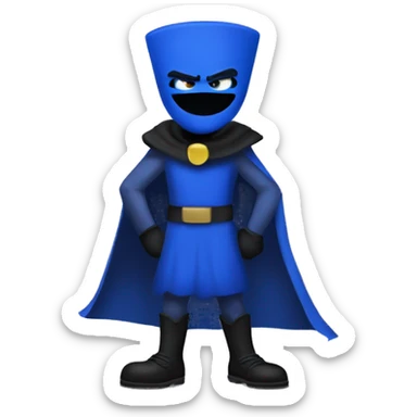Grover Disney Villain:
The Blue Blur
A speed-obsessed, sly villain with a flair for the dramatic, The Blue Blur steals valuables Wearing a tattered cape and always moving at breakneck speed, sticker