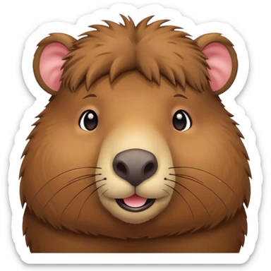 𝔸 𝕔𝕦𝕥𝕖 𝕔𝕒𝕡𝕪𝕓𝕒𝕣𝕒 sticker