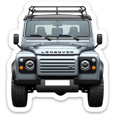 New Landrover Defender 110 in Carpathian Grey with gloss black accents sticker