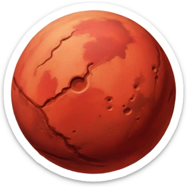 Mars planet emoji sticker