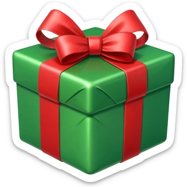 GREEN PRESENT sticker