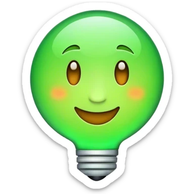 Create emoji of success without people in green light sticker