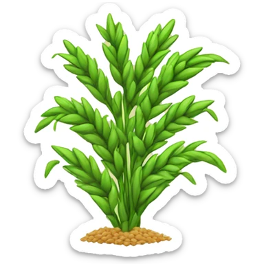 wheat plant sticker