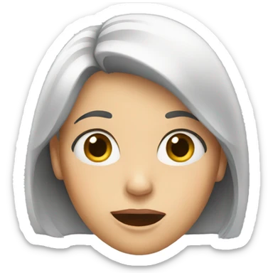 women surprised sticker