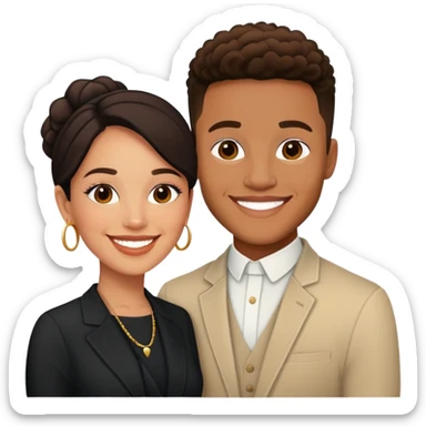 tefi valenzuela and josh king madrid sticker