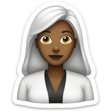 woman lawyer Wearing a robe sticker